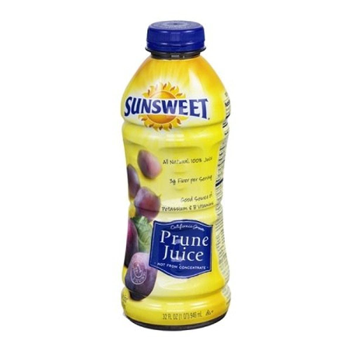 SUNSWEET Prune Juice 32 oz Pure and Natural Prune Juice for Digestive
