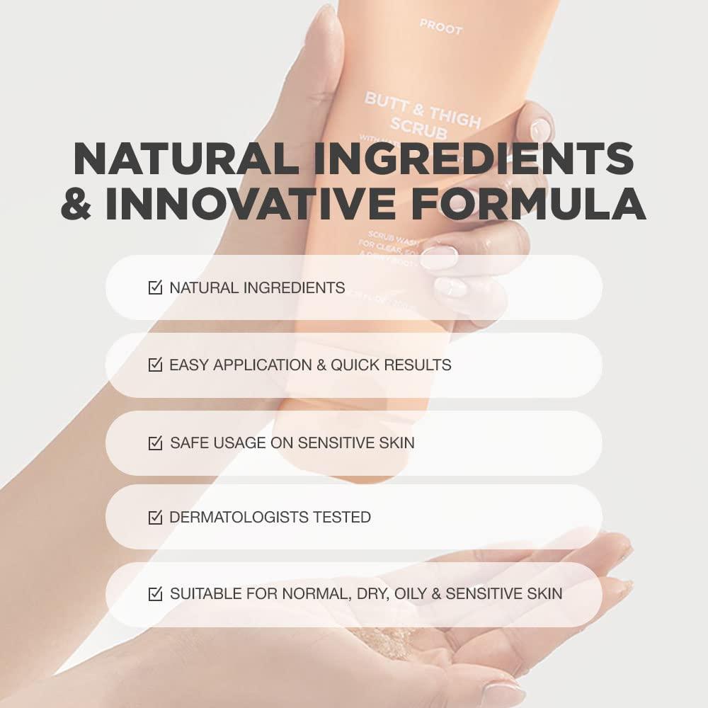 Butt Scrub Wash Booty Scrub Body Exfoliator for Acne, Cellulite