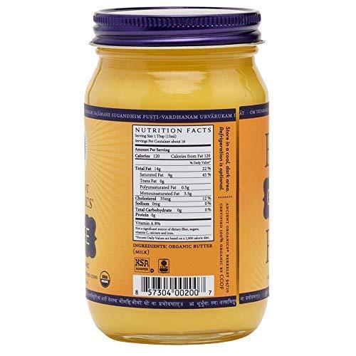Ancient Organics Ghee, Organic Grass Fed Ghee Butter Gluten Free Ghee