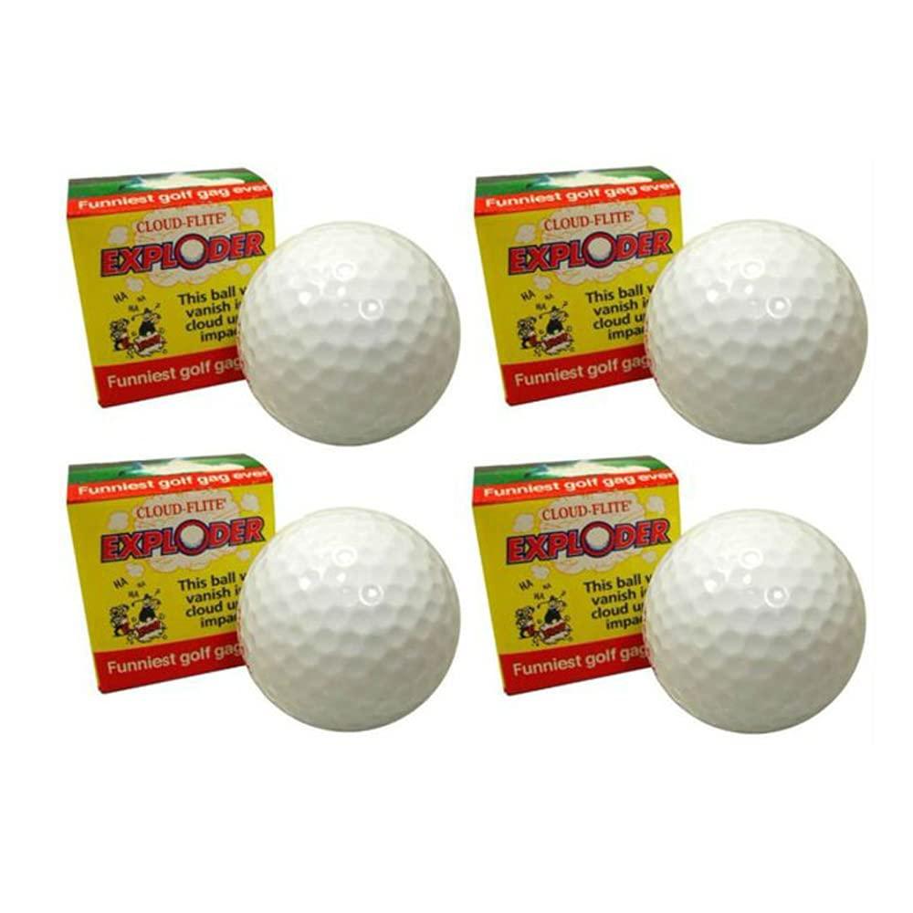 Exploding Golf Balls (Sleeve of 4) - Prank Golf Balls That Explode