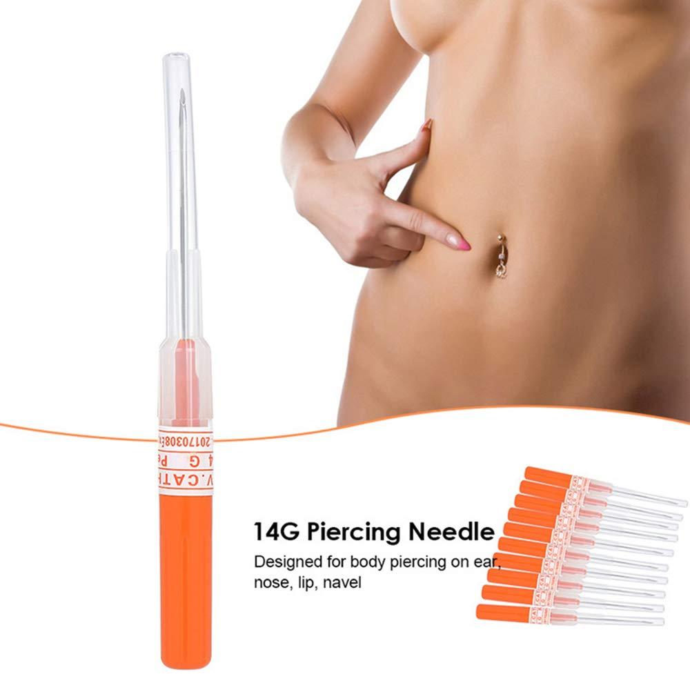 Jconly Catheter Needles   PCS Mix  Gauge Piercing