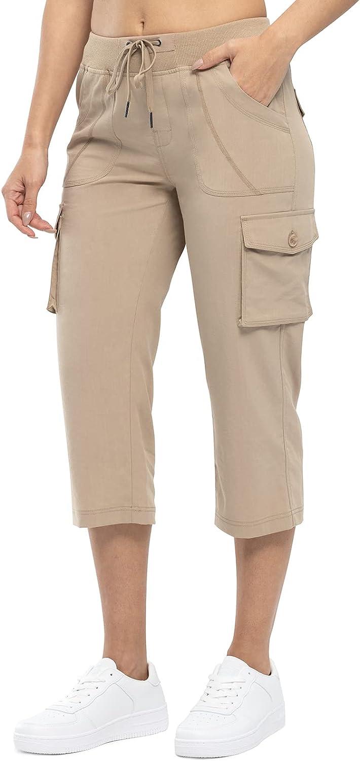 Women’s Hiking Capri Pants - NH 500 Khaki