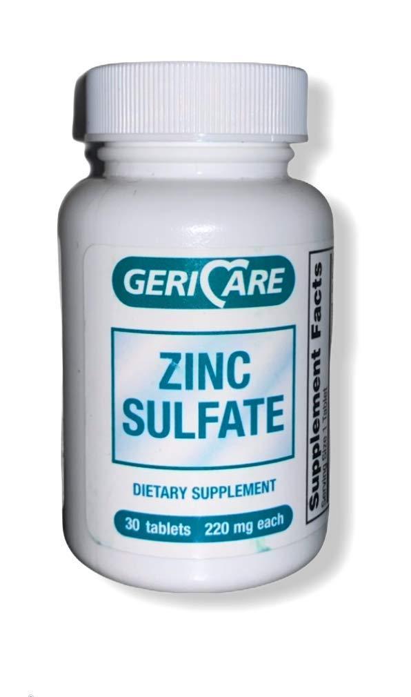 Zinc Sulfate 220 mg Tablet GeriCare 30ct