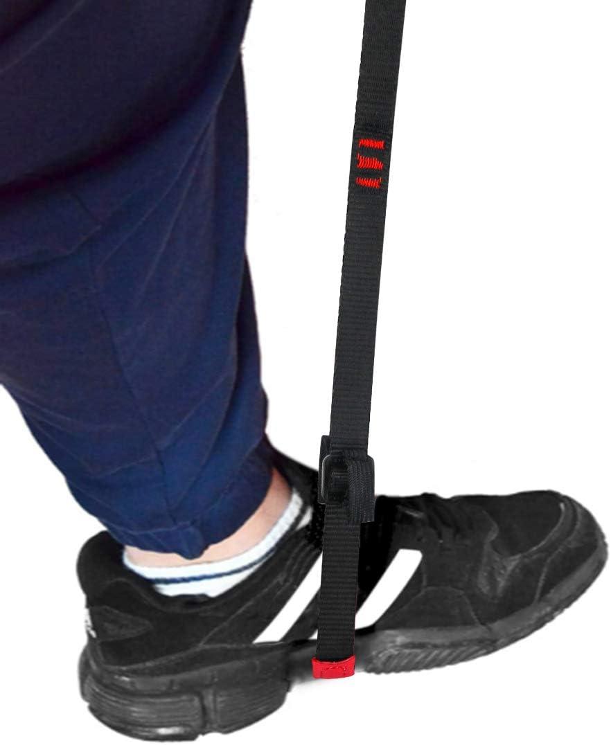 NewDoar Foot Ascender Loop for Climbing Tree Arborist Black Red