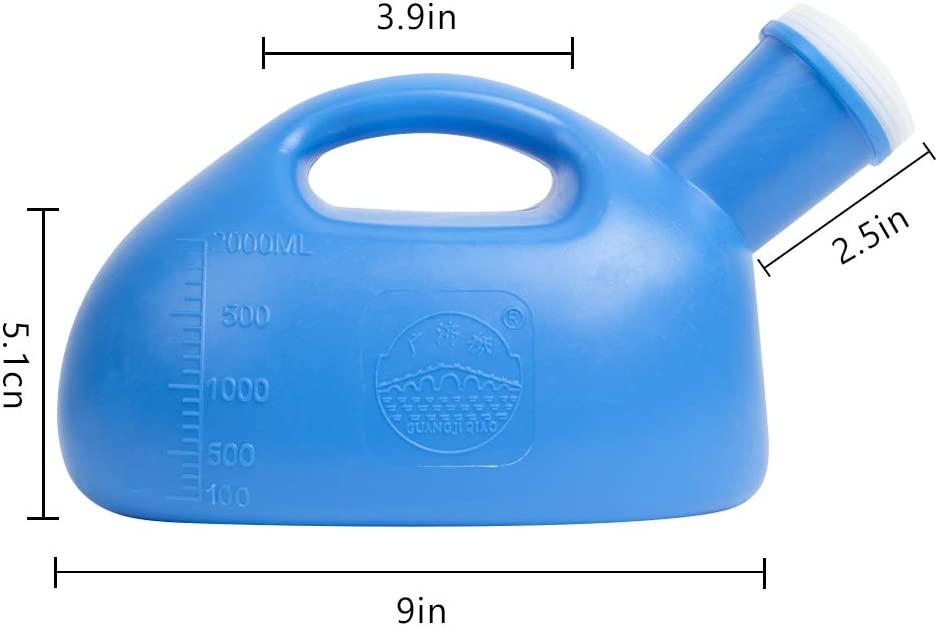 Portable Urinal with Screw Top for Women & Men, 68 OZ Toilet