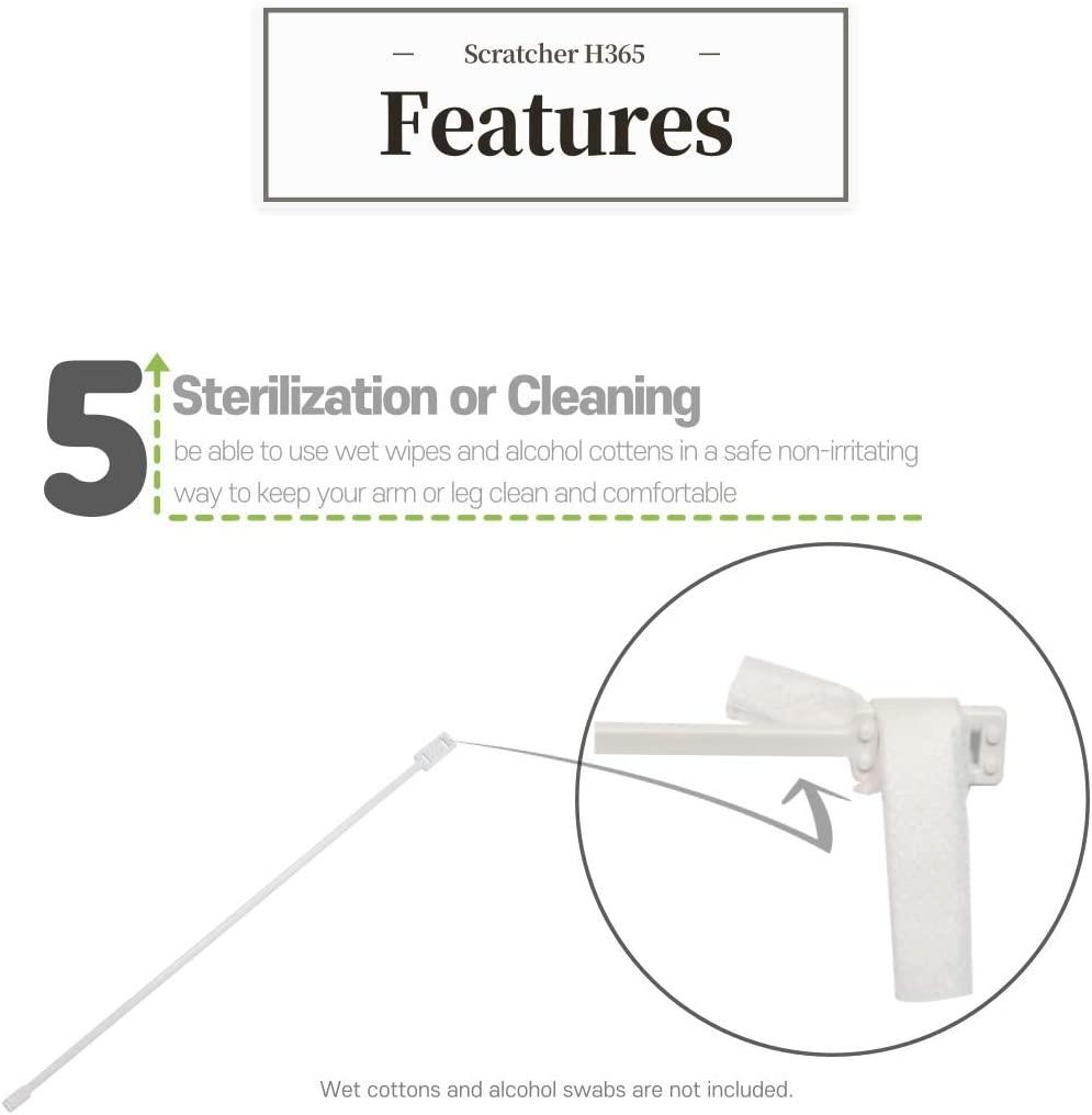 Cast Itch Scratcher and Cleaner Sanitizer for Itching and Cleansing