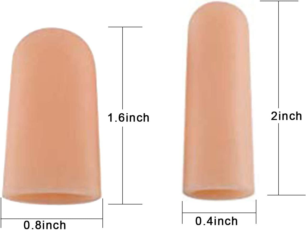 Gel Finger Support Protector Gloves Silicone Fingertips for Hands
