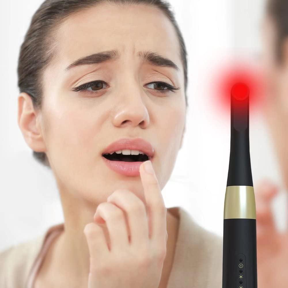 zobosin High Irradiance Red Light Therapy Device for Cold Sore and
