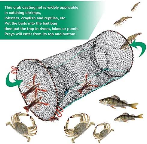 Nswdhy Fishing Bait Trap,2 Packs Crab Trap Minnow Trap Crawfish