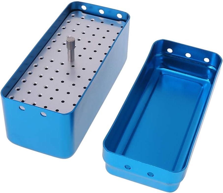 Klova Dental Bur Box - 72 Hole Aluminum Autoclave Sterilization Housing ...