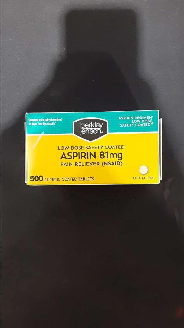 Berkley and Jensen Low Dose Safety Coated Aspirin 81mg 500ct