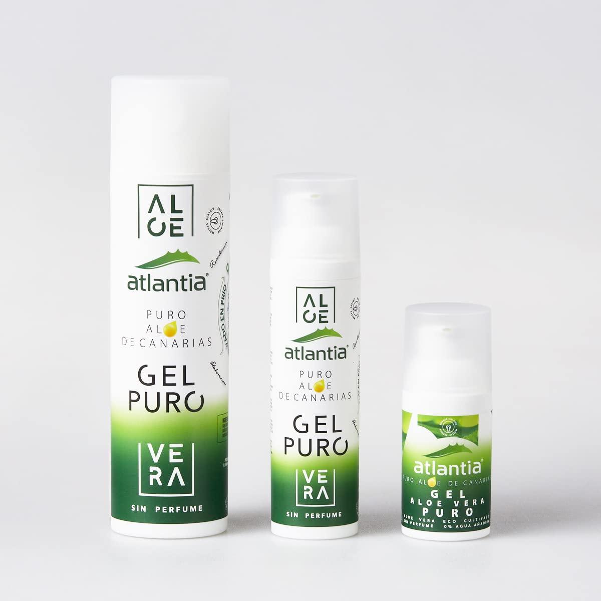Atlantia Pure Aloe Vera Gel | 100% Bio Aloe Vera from Canary Islands |  Healing Gel | 200ml - Natural Skincare Solution | Buy Now with Express  International Delivery | GoSupps.com