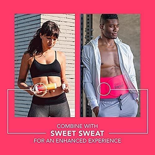 Sweet Sweat Waist Trimmer, by Sports Research - Sweat Band Increases  Stomach Temp to Cut Water Weight Small Neon Pink