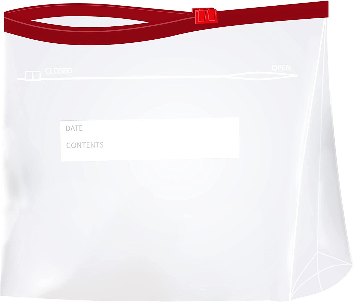 Amazon Basics Slider Gallon Food Storage Bags, 90 Count (Previously Solimo)