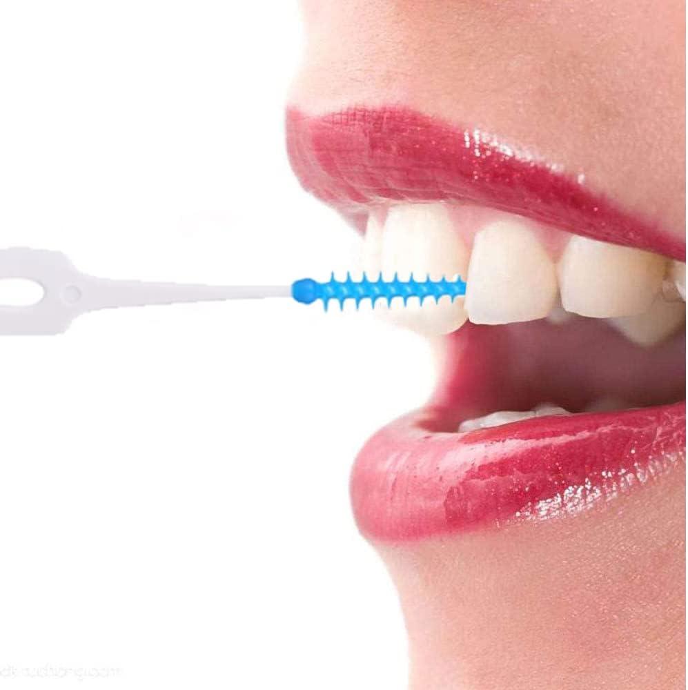 160 Pieces DualUse Interdental Brushes Silicone Tooth Floss Picks