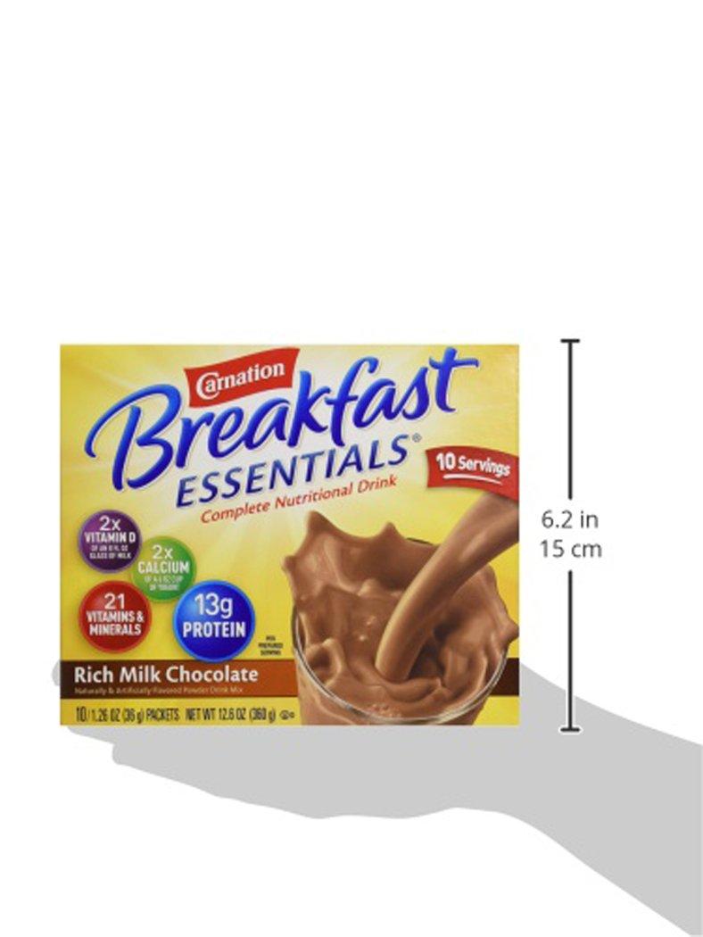 Carnation Breakfast Essentials Powder Drink Mix, Rich Milk Chocolate