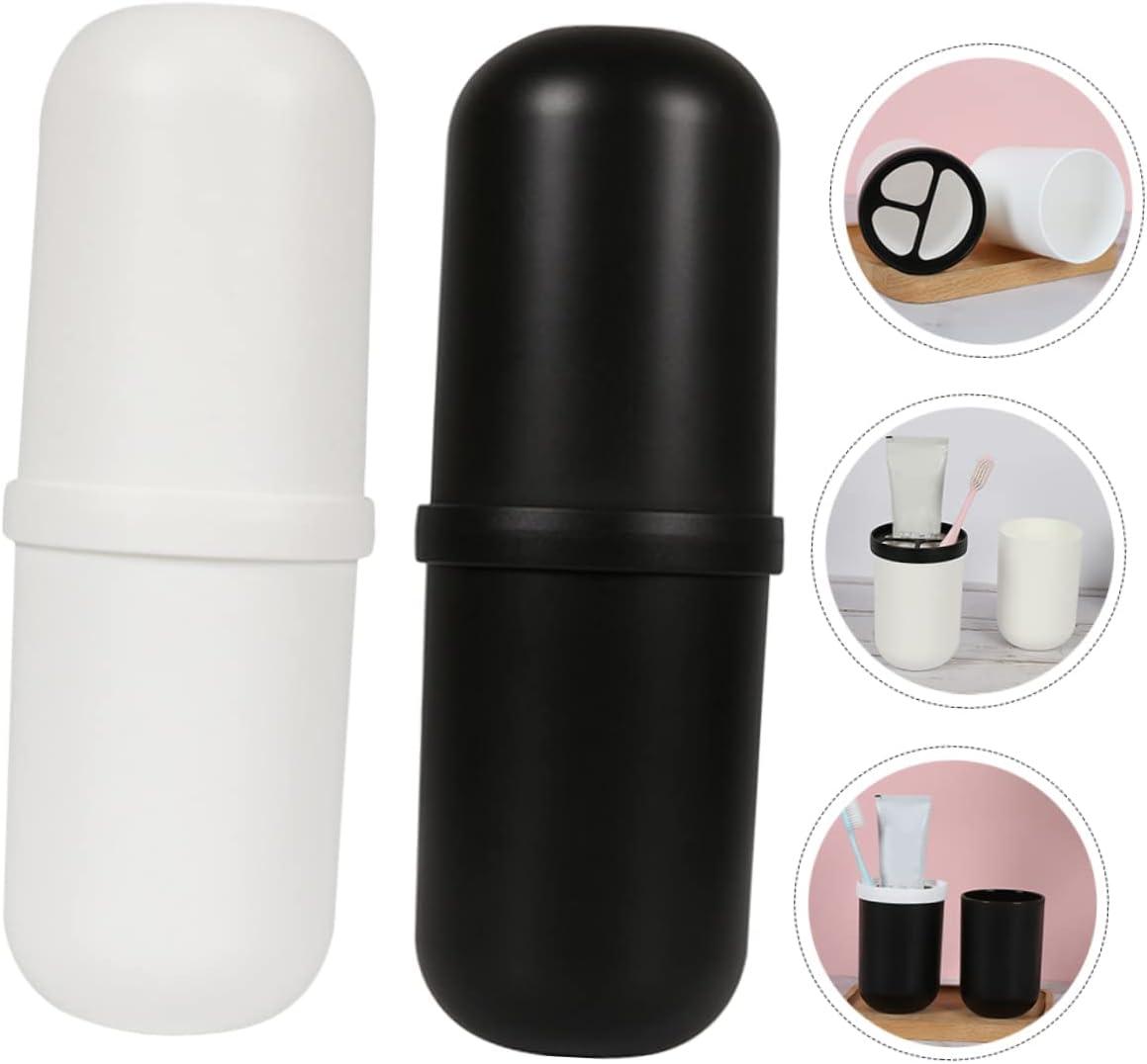 Anneomas 2-Piece Plastic Toothbrush Cup & Holder - Stylish Toothbrush  Organizer for Home - Raccoon Design | Buy Now with Express International  Delivery | GoSupps.com