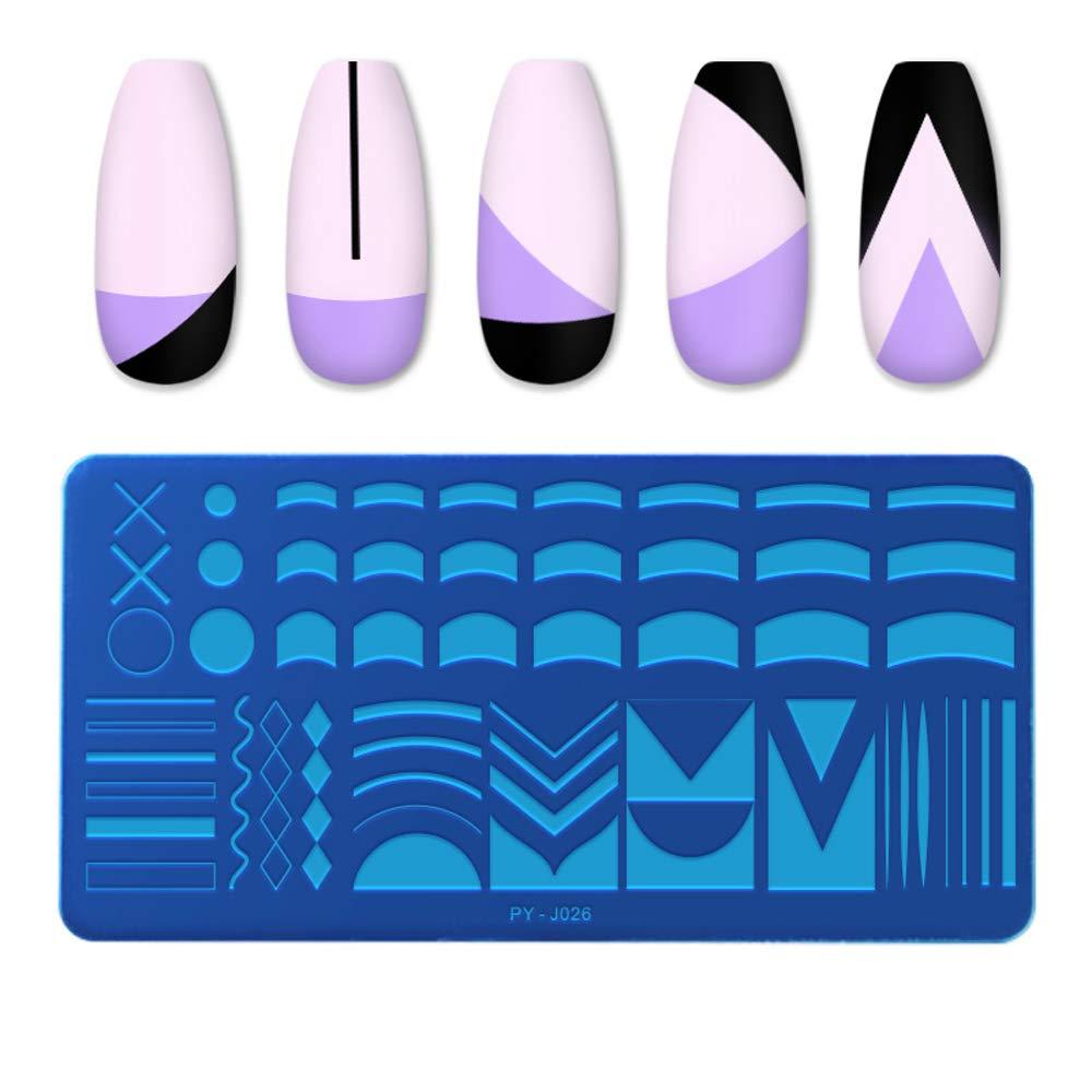 Nail Stamping Plates French Tip Pictures Nail Art Stamping Template