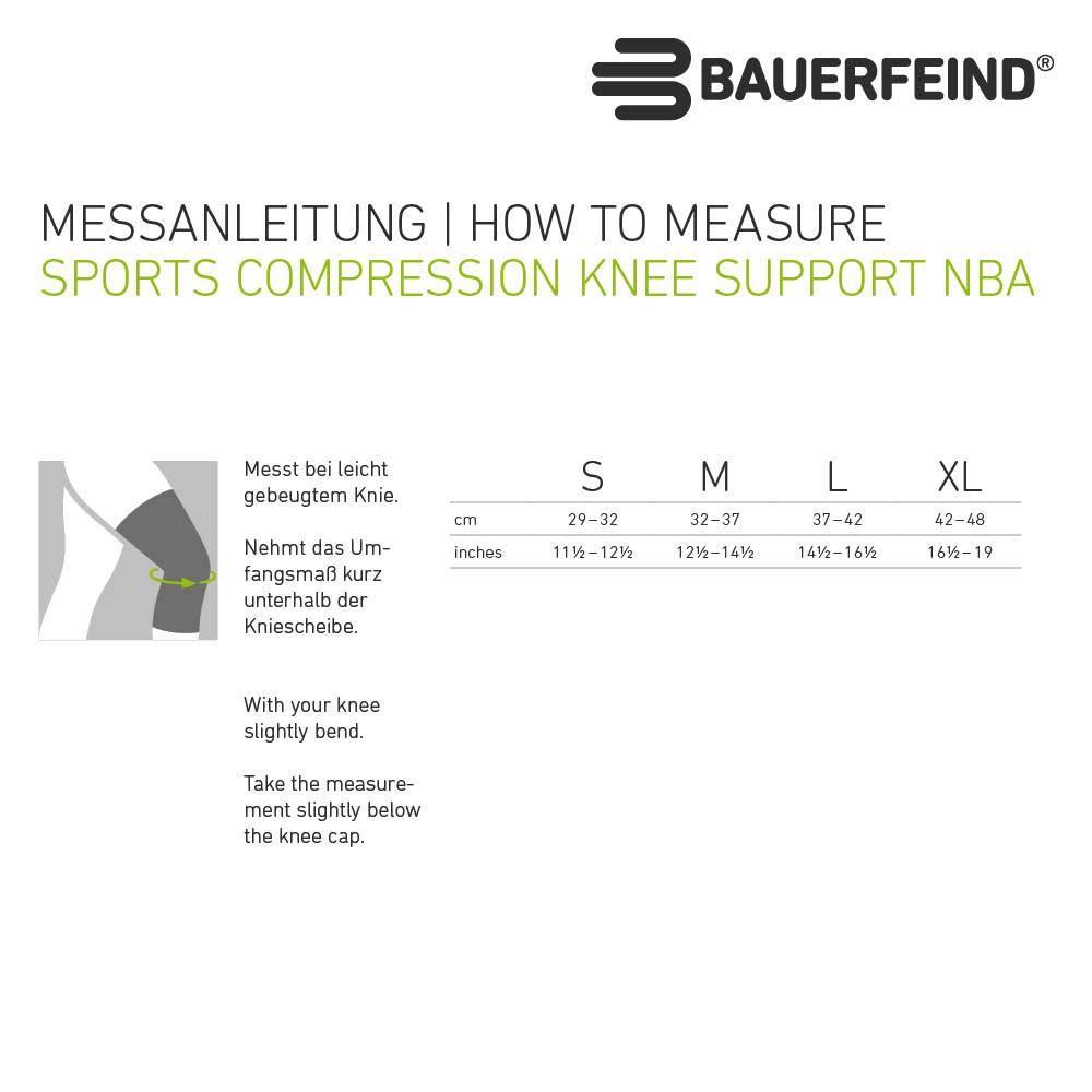 BAUERFEIND Sports Compression Knee Support NBA Lightweight Design