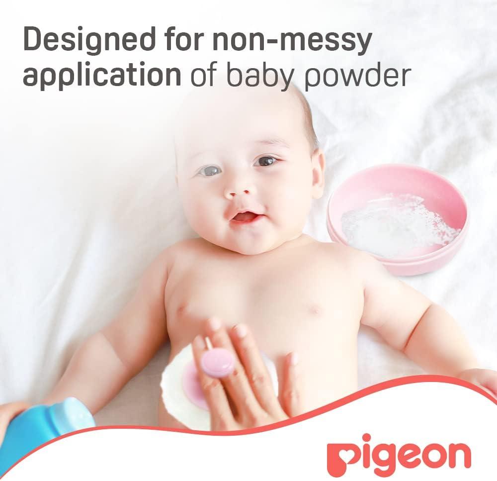 Pigeon Baby Powder Case with Puff (Pink)