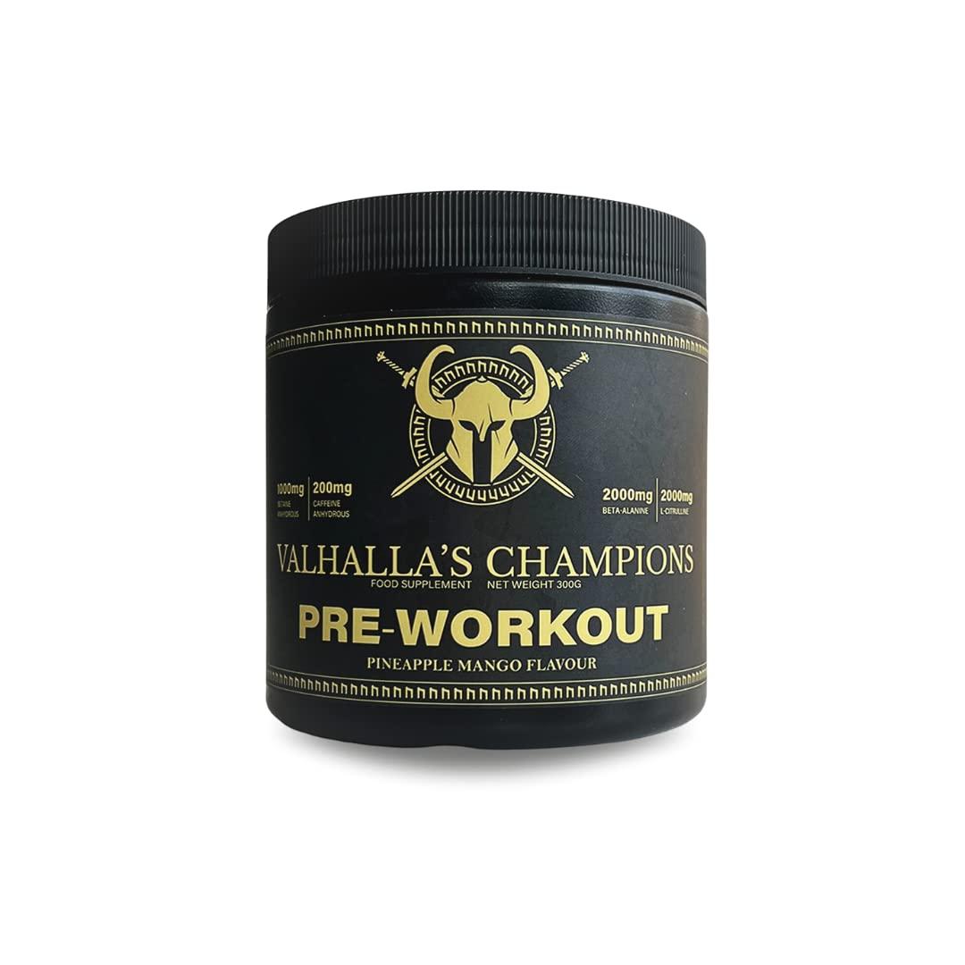 Valhalla's Champion Preworkout 300G 200MG Caffiene 2000mg Beta Alanine Muscle Development