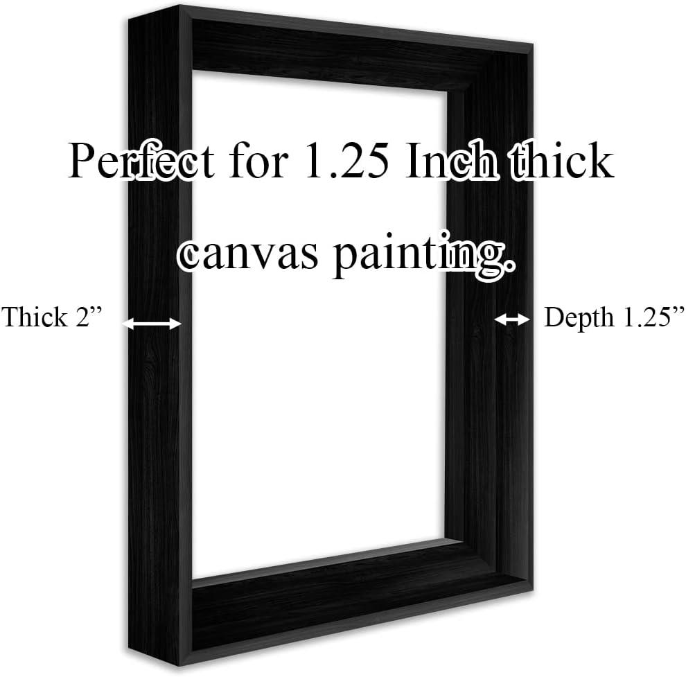 Wall-Art Supplies DIY Floater Frames for Canvas Paintings 1.25 inch Deep  Picture Frame Floating Frame for Canvas Prints Canvas Floater Frame Frame  for Canvas(White 11 14 inch) White 11x14