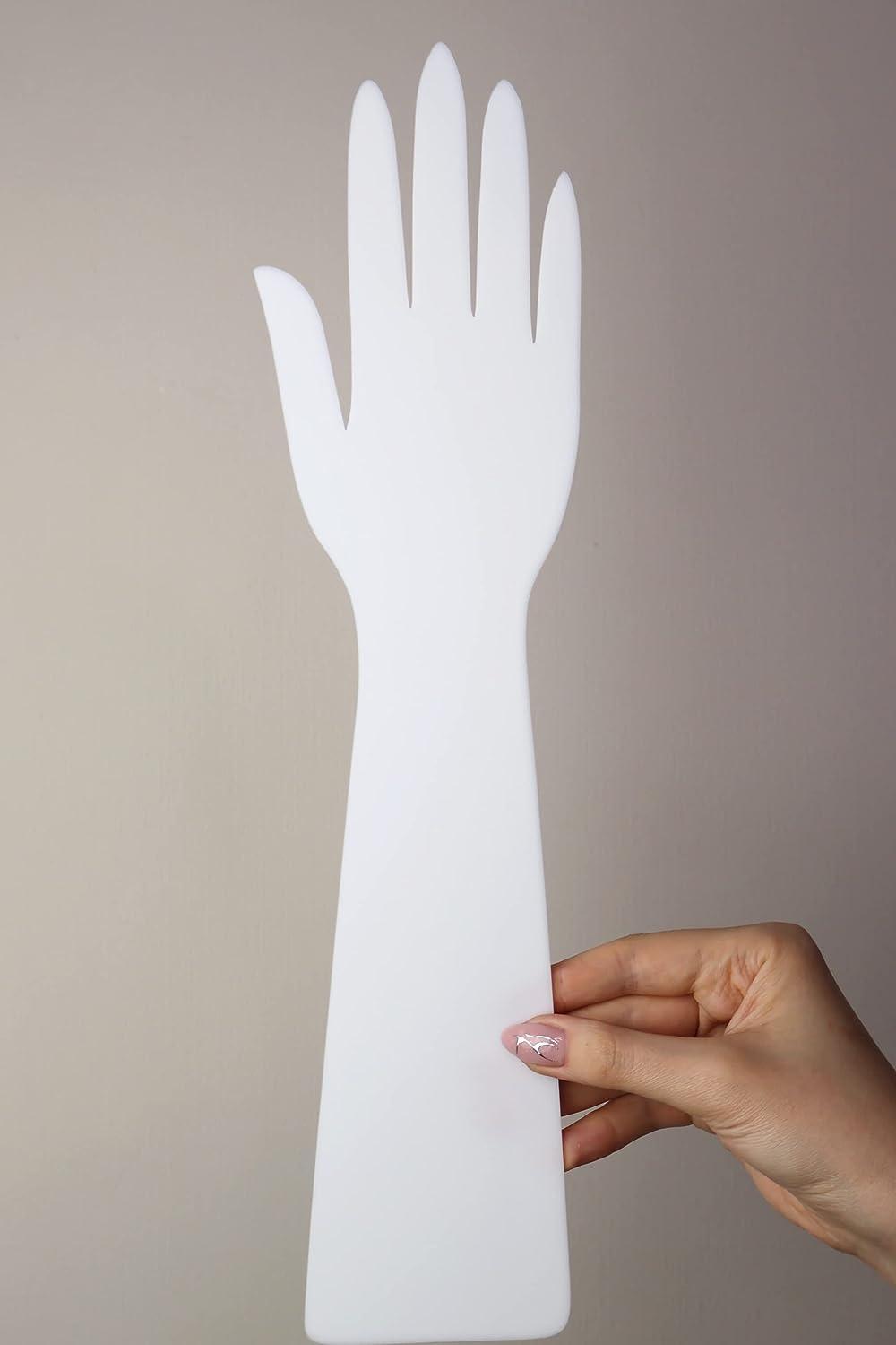 Reusable Henna Hand Template for Homemade Mehendi Art White