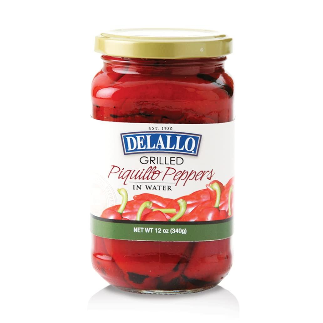 DeLallo Grilled Piquillo Peppers, 12oz Jar