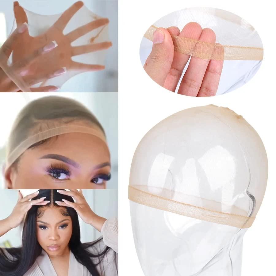 Labhairs HD Wig Cap For Women 6Pcs Bald Stocking Caps for Lace Front Wigs