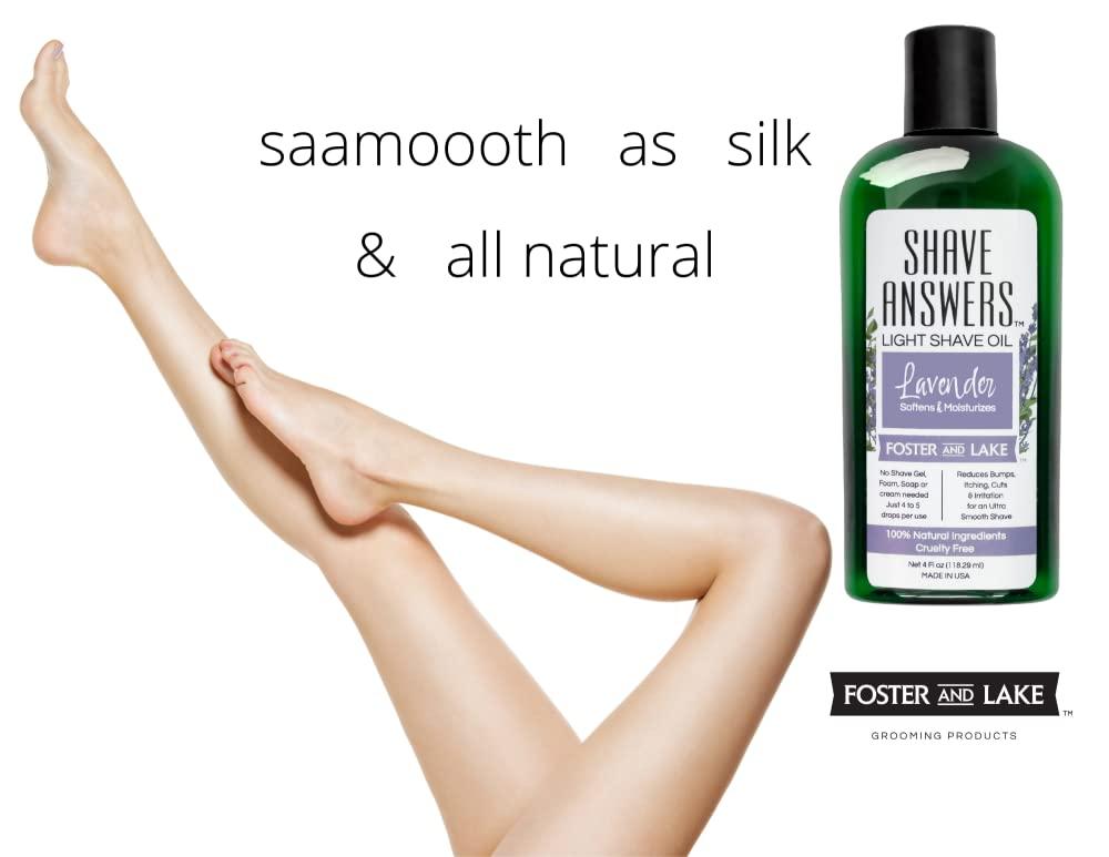 Foster and Lake 4 Oz. Lavender Shave Oil All Natural Shaving Oil for