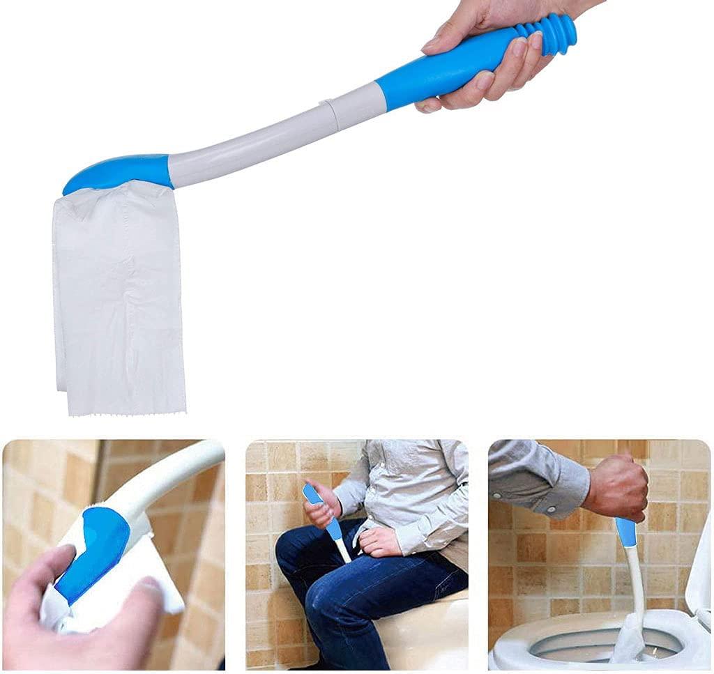 Foldable Long Reach Comfort Wiper for Toilet Paper Tissue Grip Self