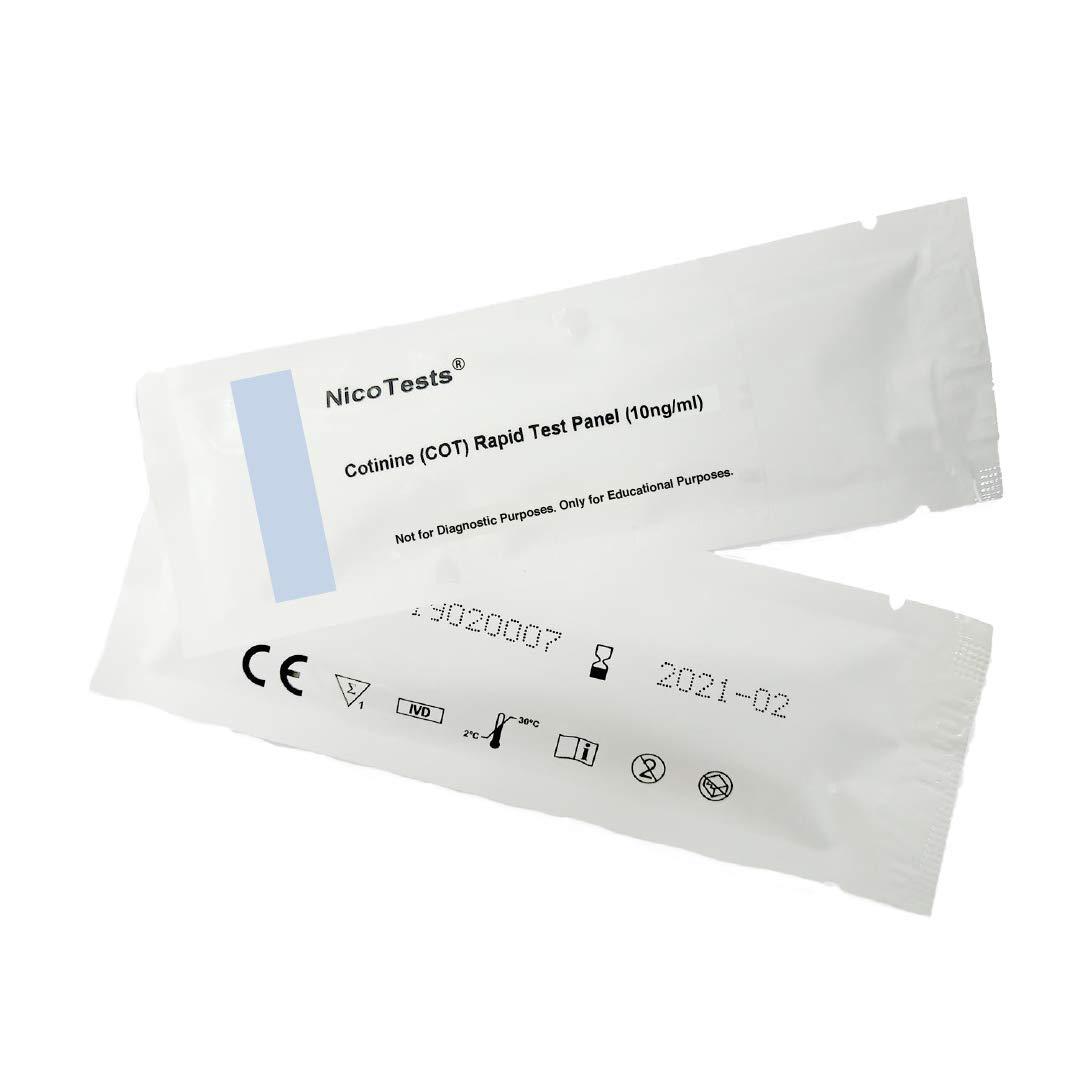 NicoTests(TM) Nicotine Second Hand Smoke & Vape 10 ng Test - 5 Pack | Buy  Now with Express International Delivery