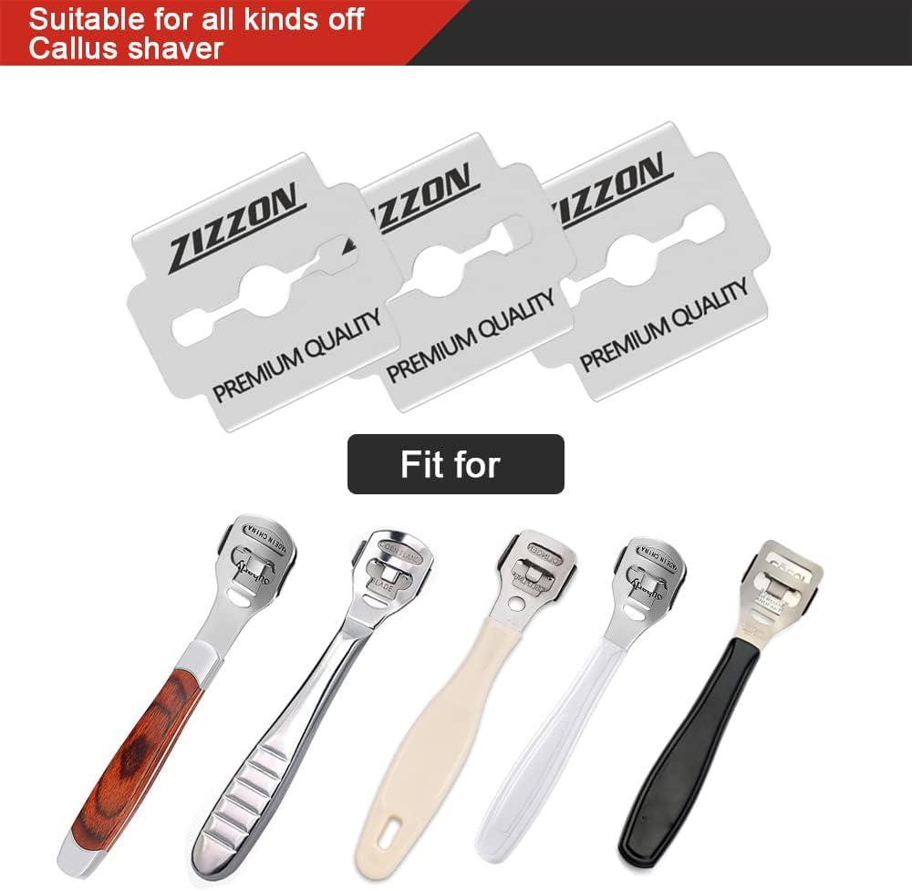 ZIZZON Callus Shaver Replacement Blades 100 Count