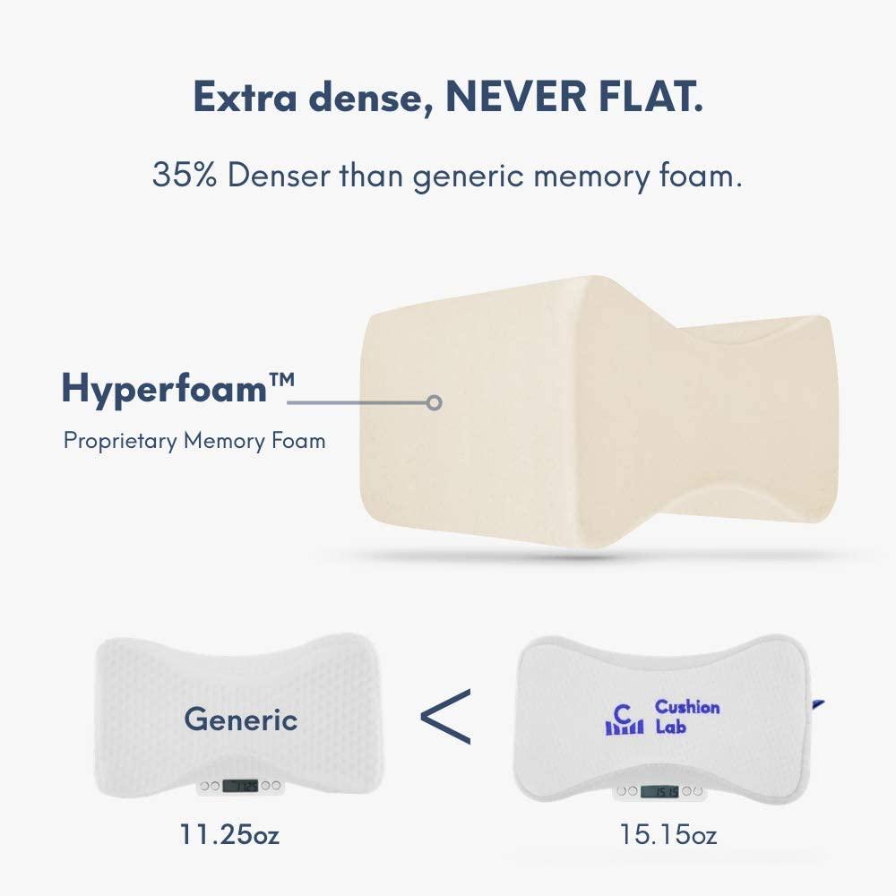 Orthopedic Knee Pillow for Side Sleepers Firm Leg Support for