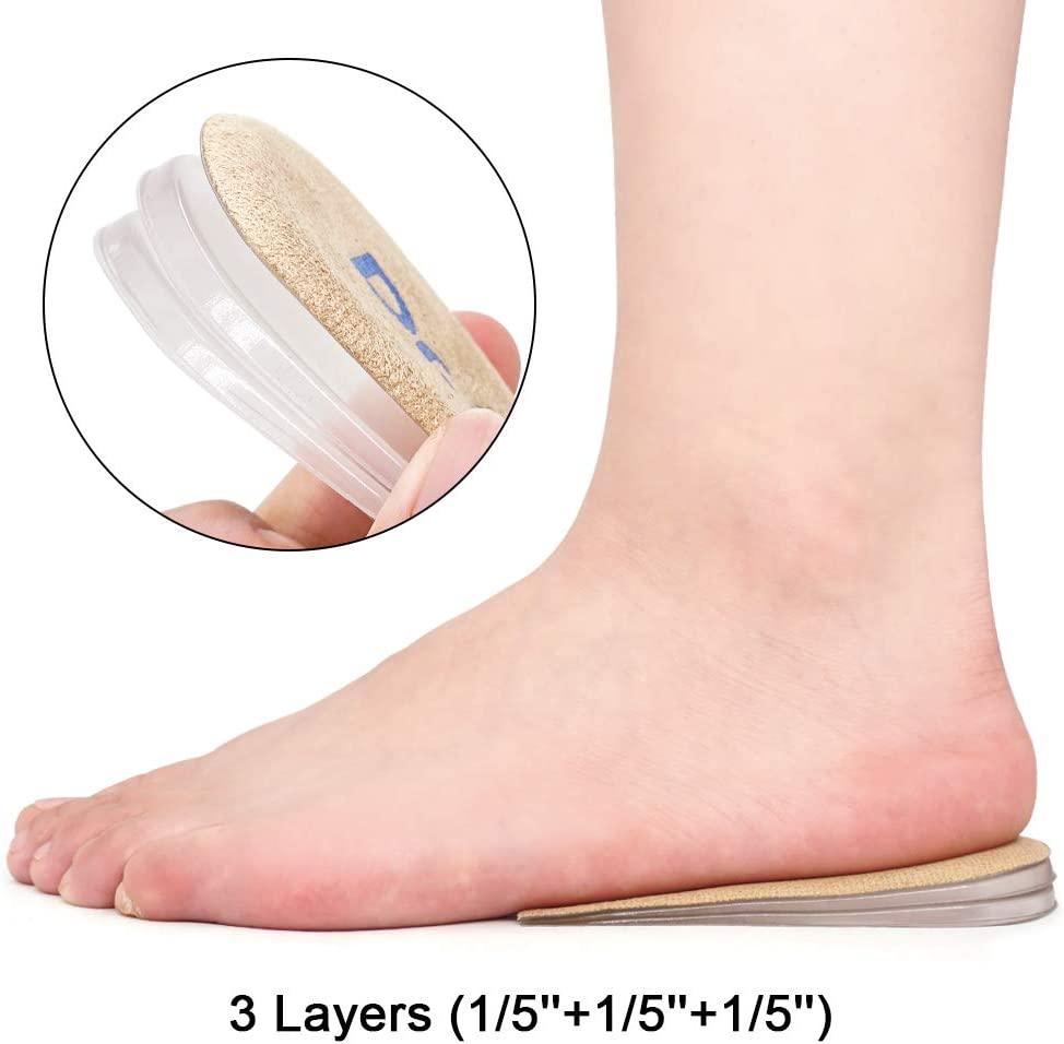 Dr.Foot Adjustable Orthopedic Heel Lift Inserts, Height Increase Insole