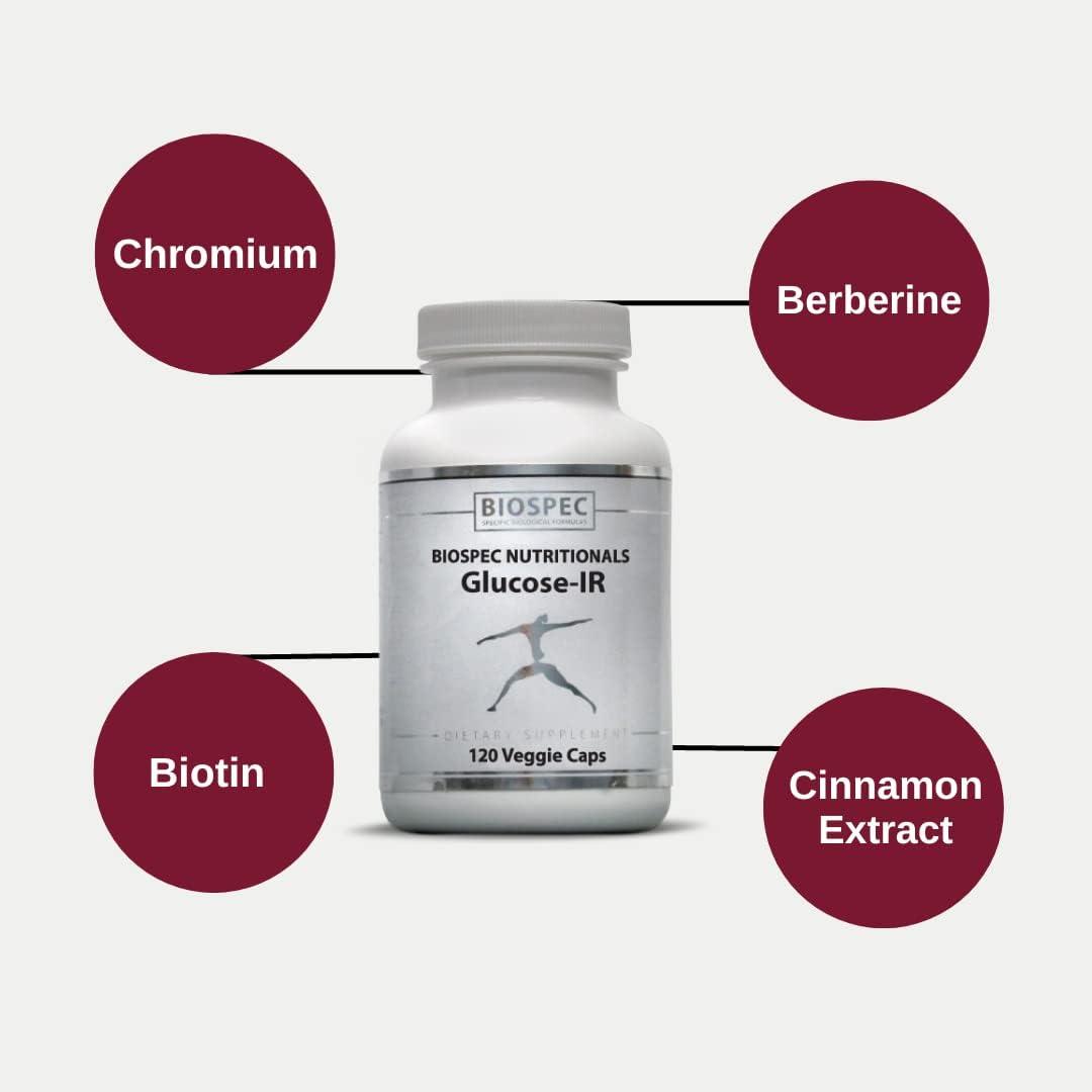Biospec Nutritionals GlucoseIR Cinnamon Extract Chromium Berberine