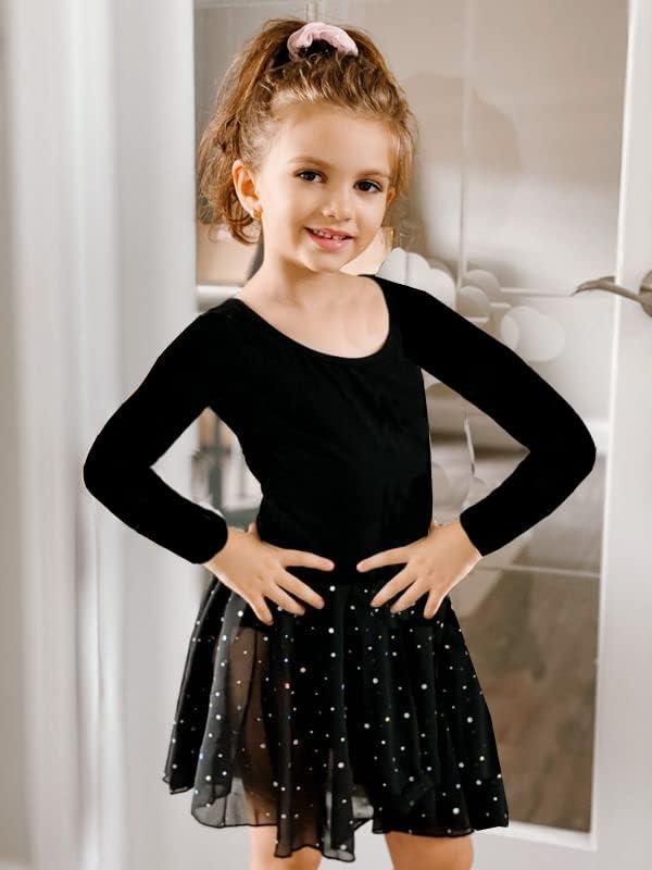 Y-Childheart Girls Shiny Tank Ballet Leotard with Skirt | Butterfly  Criss-Cross Back Dance Dress | Black | Long Sleeve | 6-7 Years | Buy Now  with Express International Delivery | GoSupps.com