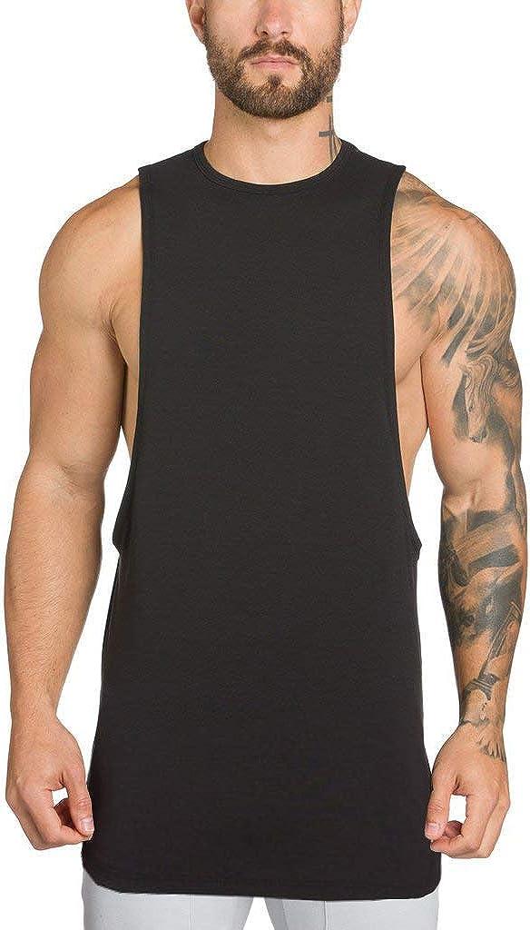 Buy Muscle Killer 3 Pack Men's Muscle Gym Workout Stringer Tank Tops  Bodybuilding Fitness T-Shirts (Black+Yellow+Blue, Medium) at