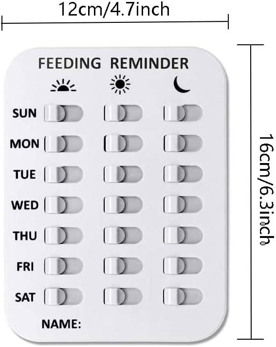 Dog Fed Sign, Prevent Overfeeding Chart, AM/PM Have We
