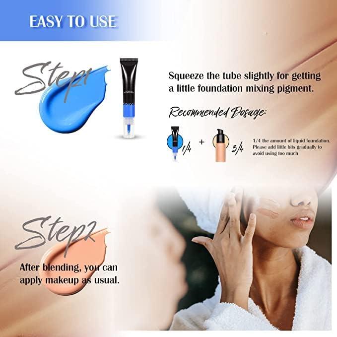 Blue Foundation Foundation Mixing Pigment for Adjusting Shade Blue