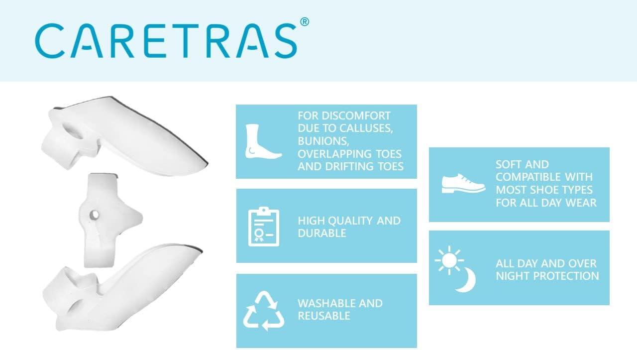 Caretras Toe Spacer (White) Toe Separator for Overlapping Toes and