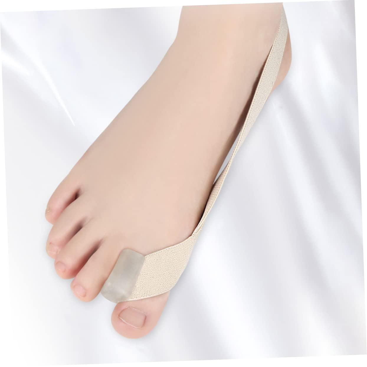 FOMIYES 2pcs Toe Separator Orthotics for Plantar Fasciitis Big Toe Shape Corrector Toe Isolation