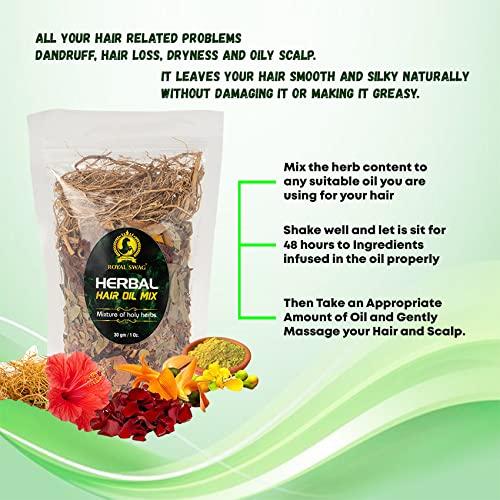 ROYAL SWAG Herbal Hair Oil Mix 30 g x 2 packs for Healthy Hair Packed