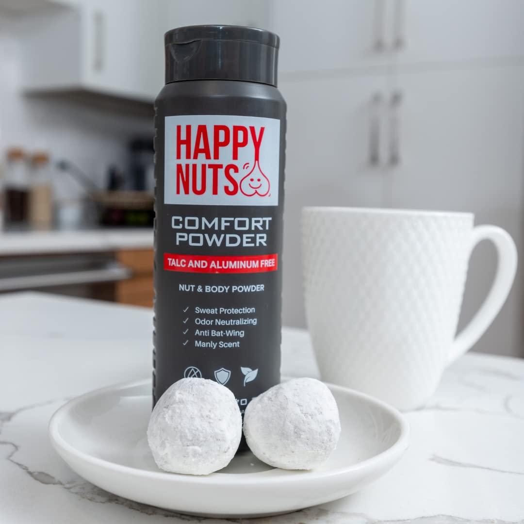 Happy Nuts Comfort Powder AntiChafing Body Powder for Men 6 Ounce
