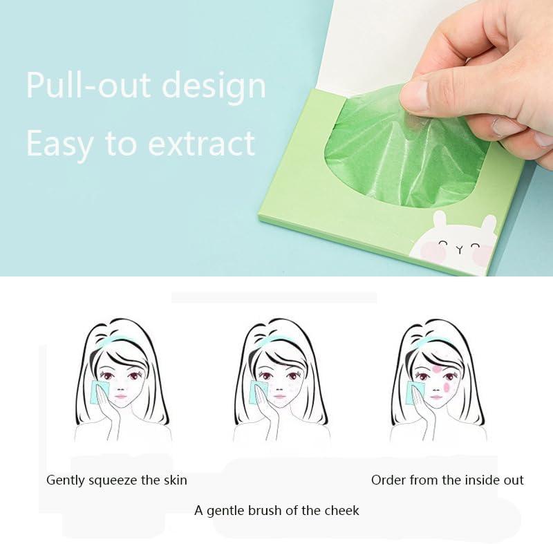 4 Piece Face Blotting Paper Set 400 PCS Blotting Paper for Oily Skin Care Blotting Papers