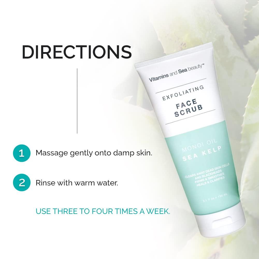 Vitamins and Sea Beauty, Hydrating Exfoliating Face Cleansing Wash