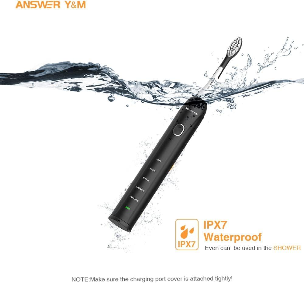 Ultra-Quiet Electric Toothbrush for Adults - 39 000 VPM 50 Days Battery Life Black | Buy Now with Express International Delivery | GoSupps.com Ultra-Quiet Electric Toothbrush for Adults - 39 000 VPM 50 Days Battery Life Black | Buy Now with Express International Delivery | GoSupps.com