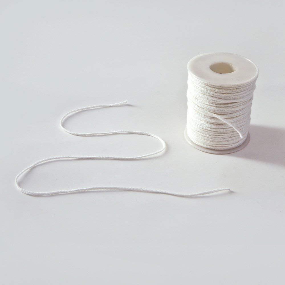 61 Meters/Roll White Candle Wick Cotton Candle Woven Wick Spool