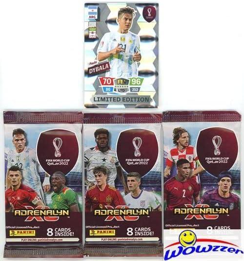 2022 Panini Adrenalyn XL World Cup Qatar Collectors Tin - 24 Cards & Limited Edition! Featuring Messi, Mbappe, Pulisic, Ronaldo & More! Imported - WOWZZER! | Buy Now with Express International Delivery | GoSupps.com 2022 Panini Adrenalyn XL World Cup Qatar Collectors Tin - 24 Cards & Limited Edition! Featuring Messi, Mbappe, Pulisic, Ronaldo & More! Imported - WOWZZER! | Buy Now with Express International Delivery | GoSupps.com