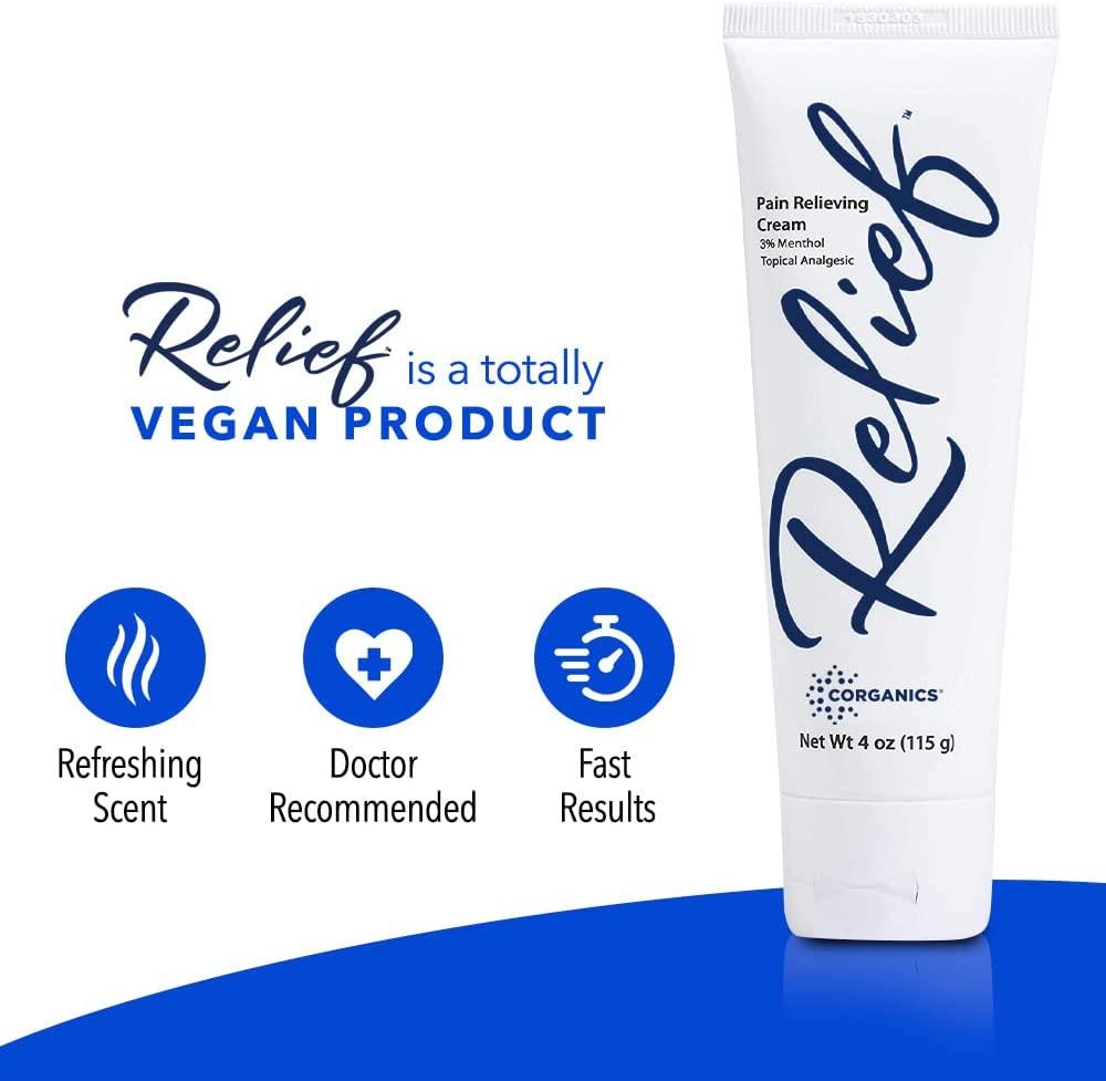 Topical Pain Relief Cream Natural Essential Oil Based Knee